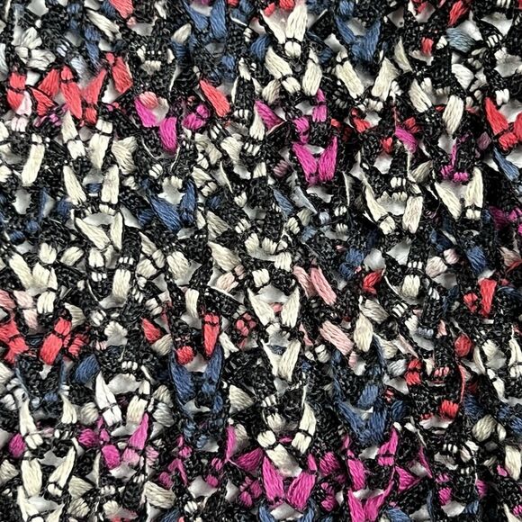 Nic+Zoe Holiday Wreath V-Neck 3/4 Sleeve Asymmetrical Hem Pullover Sweater Large - Picture 7 of 9